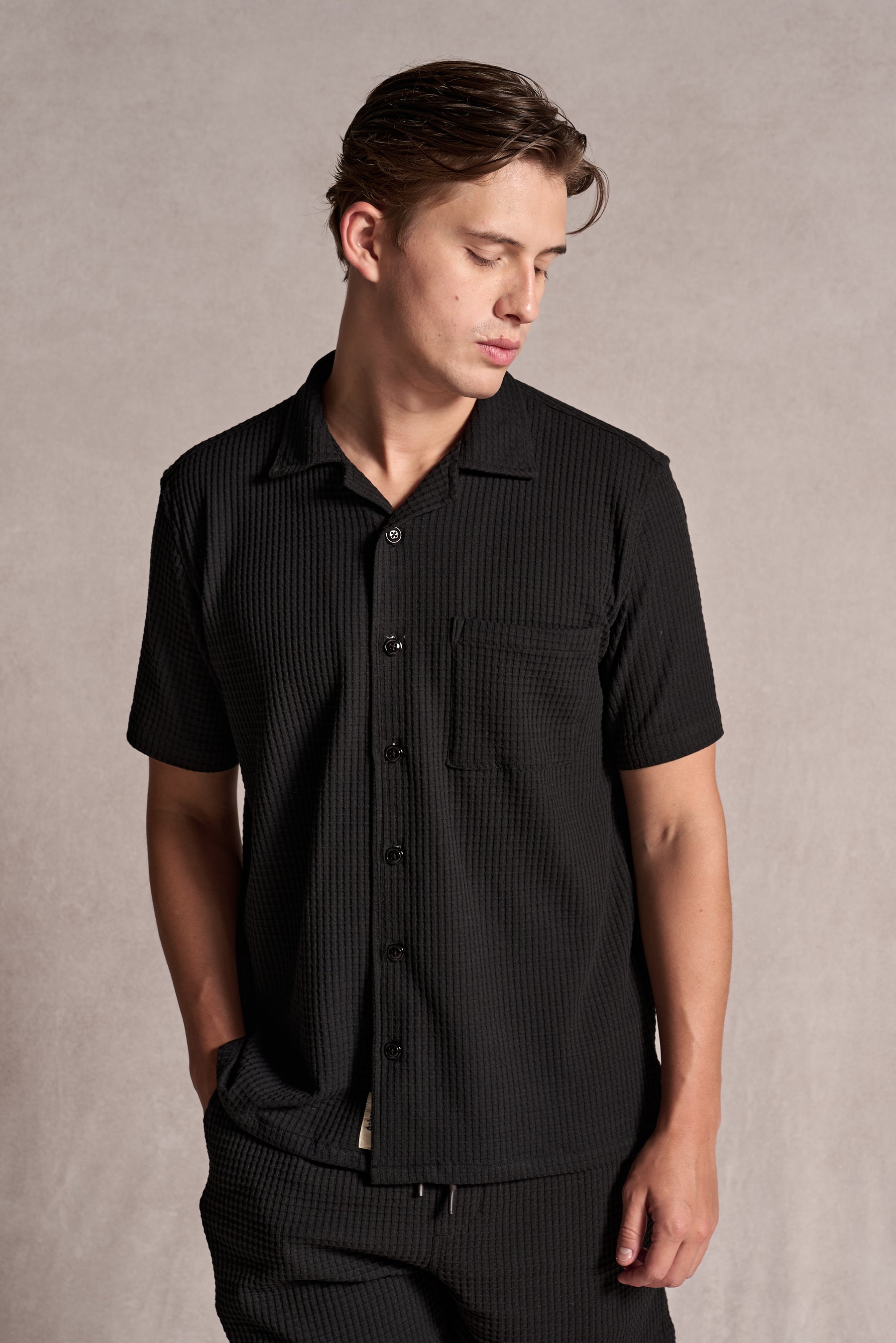 Camisa Waffle MC