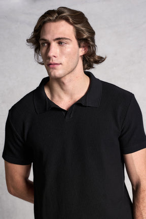 Polo Tricot Texturizada