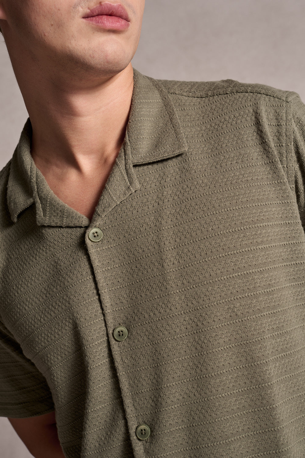 Camisa Jacquard MC