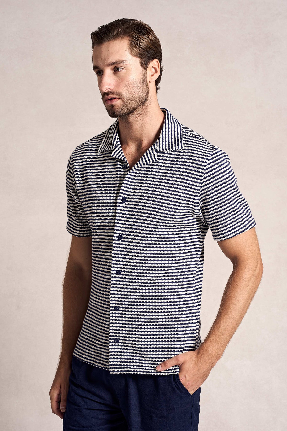 Camisa Listrada MC