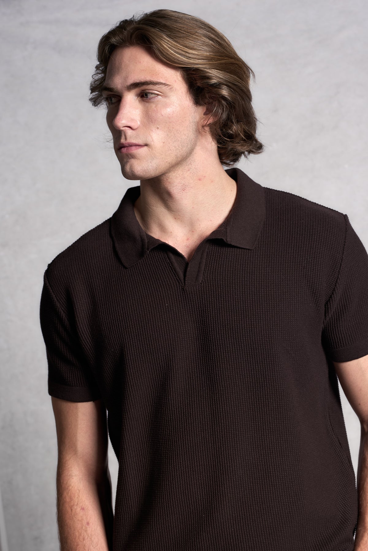 Polo Tricot Texturizada