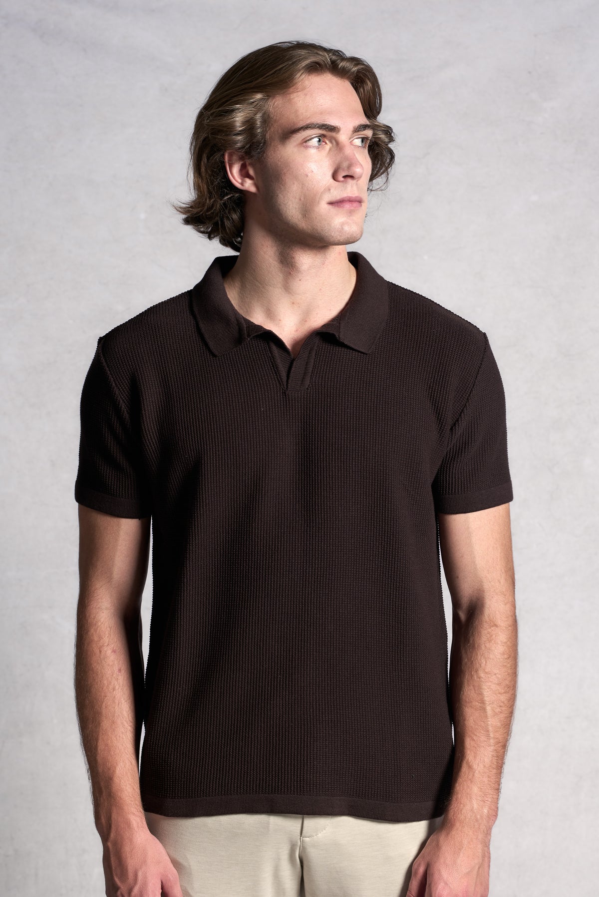 Polo Tricot Texturizada