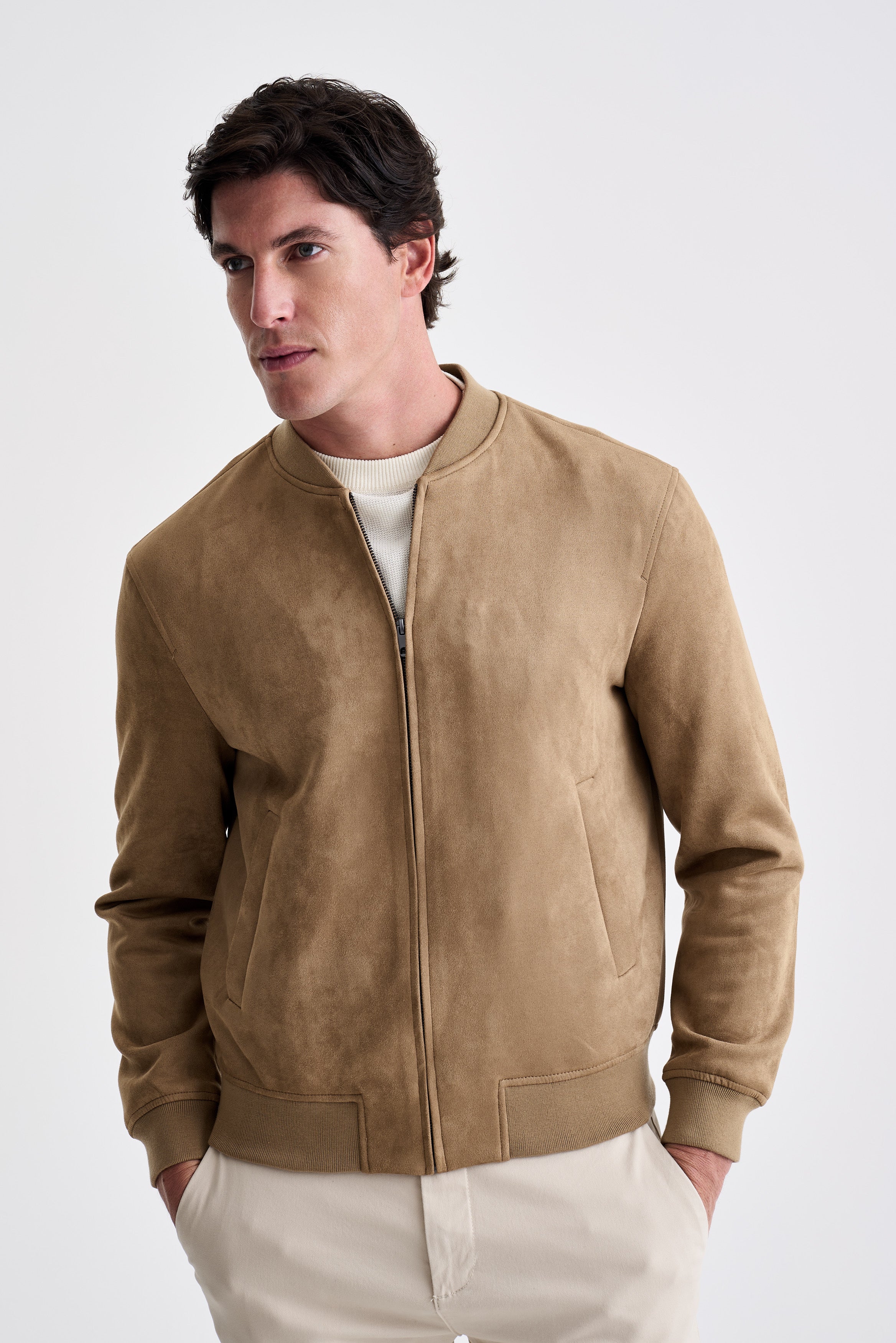 Jaqueta Bomber Suede - Ankor Design