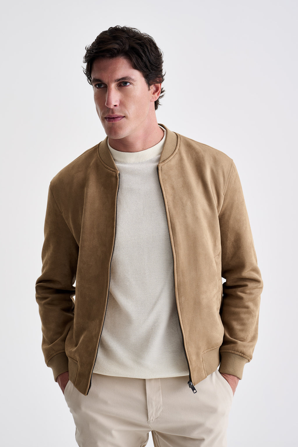 Jaqueta Bomber Suede - Ankor Design