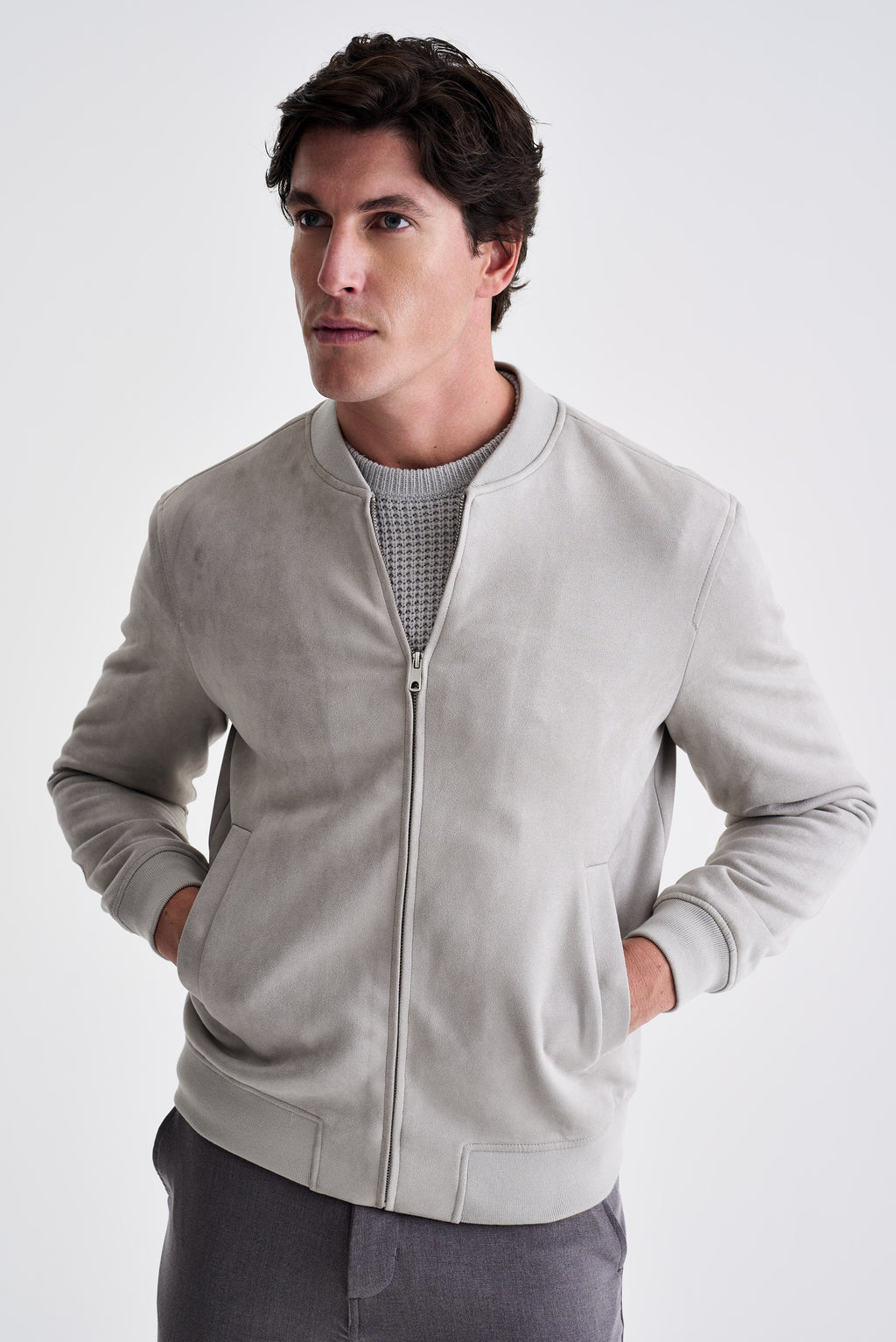 Jaqueta Bomber Suede - Ankor Design