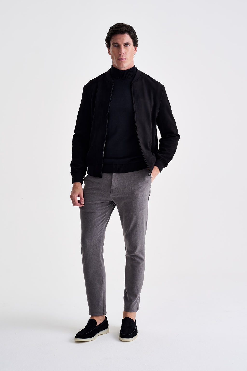 Jaqueta Bomber Suede - Ankor Design