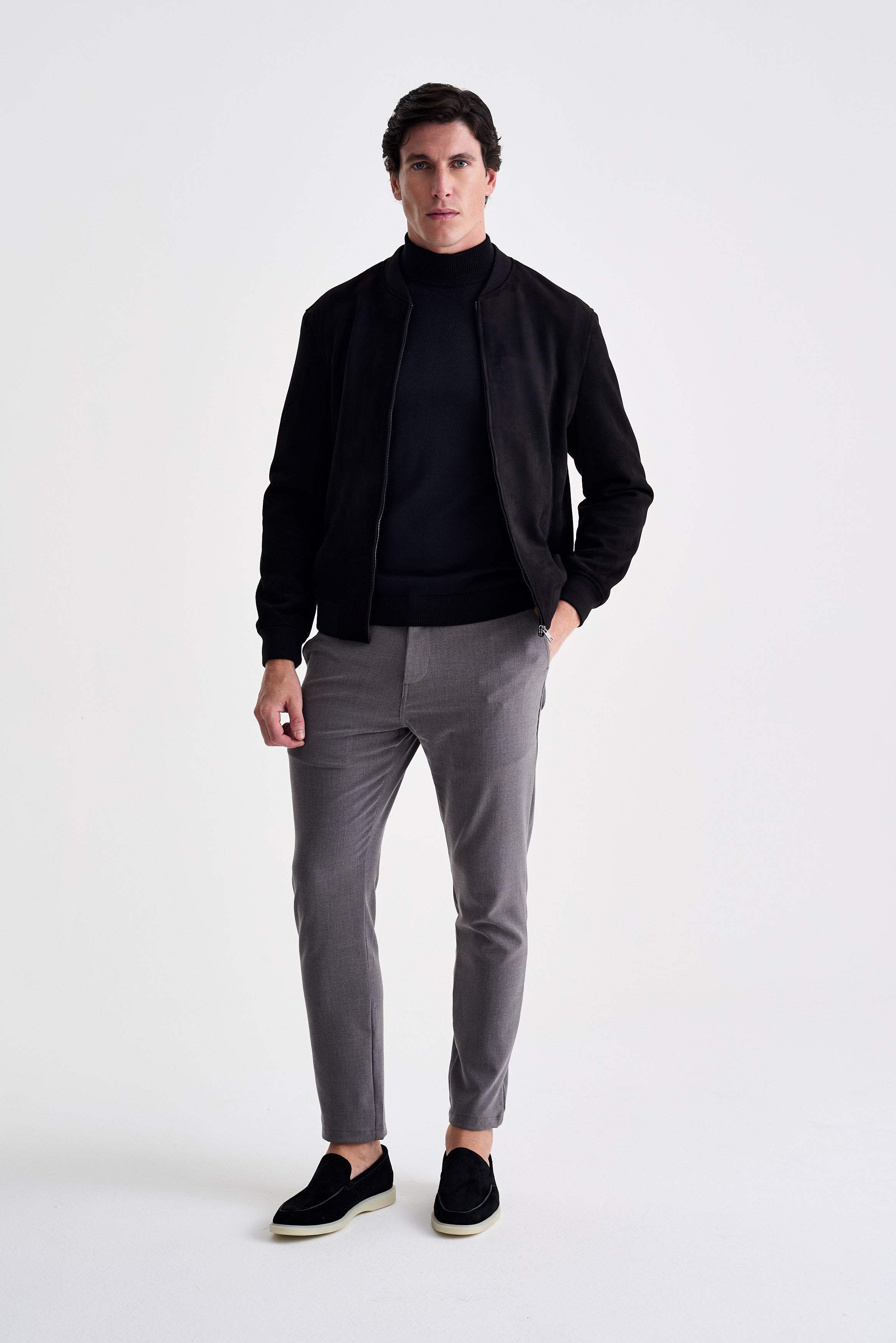 Jaqueta Bomber Suede - Ankor Design
