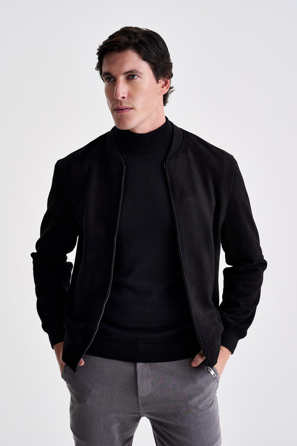 Jaqueta Bomber Suede - Ankor Design