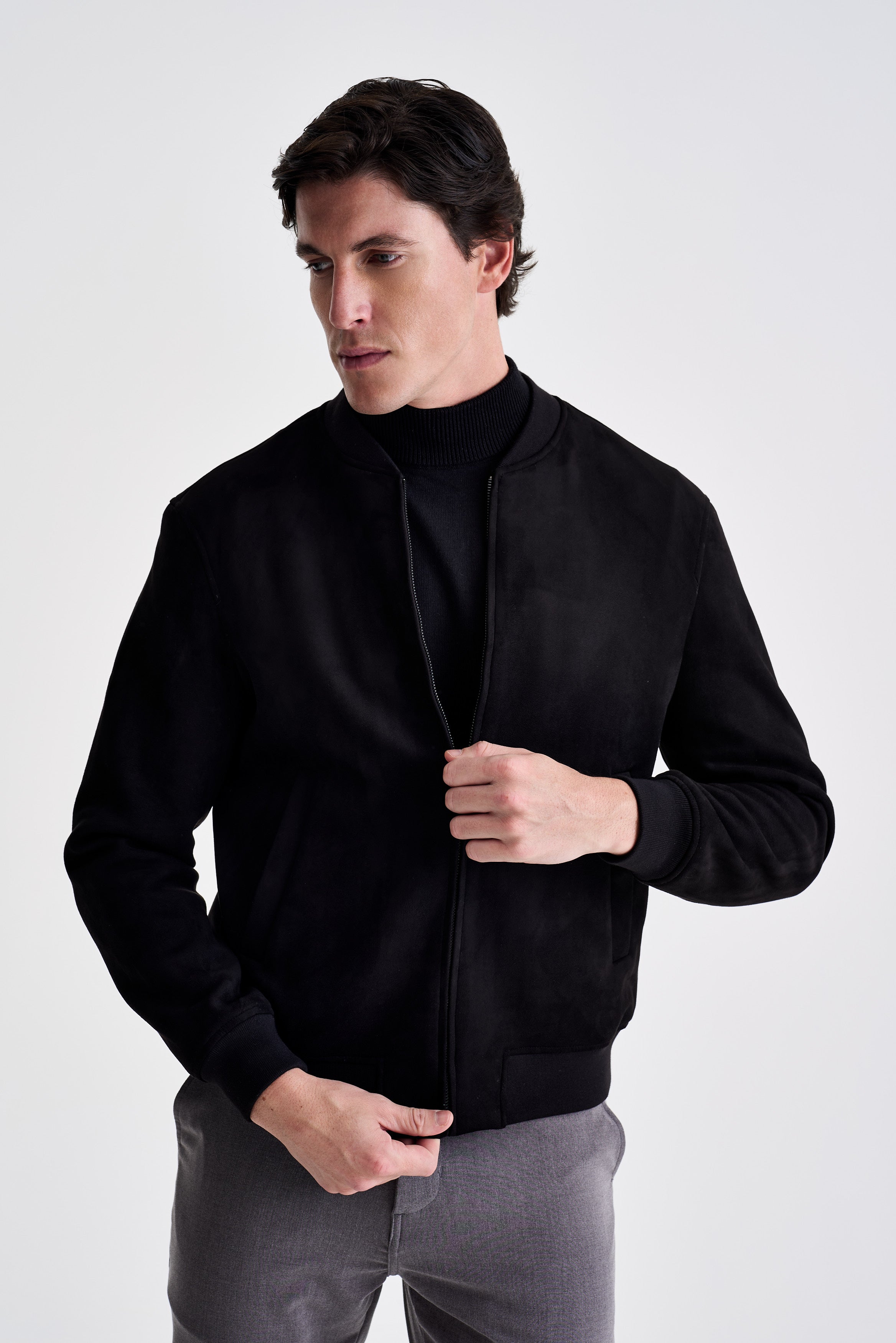 Jaqueta Bomber Suede - Ankor Design