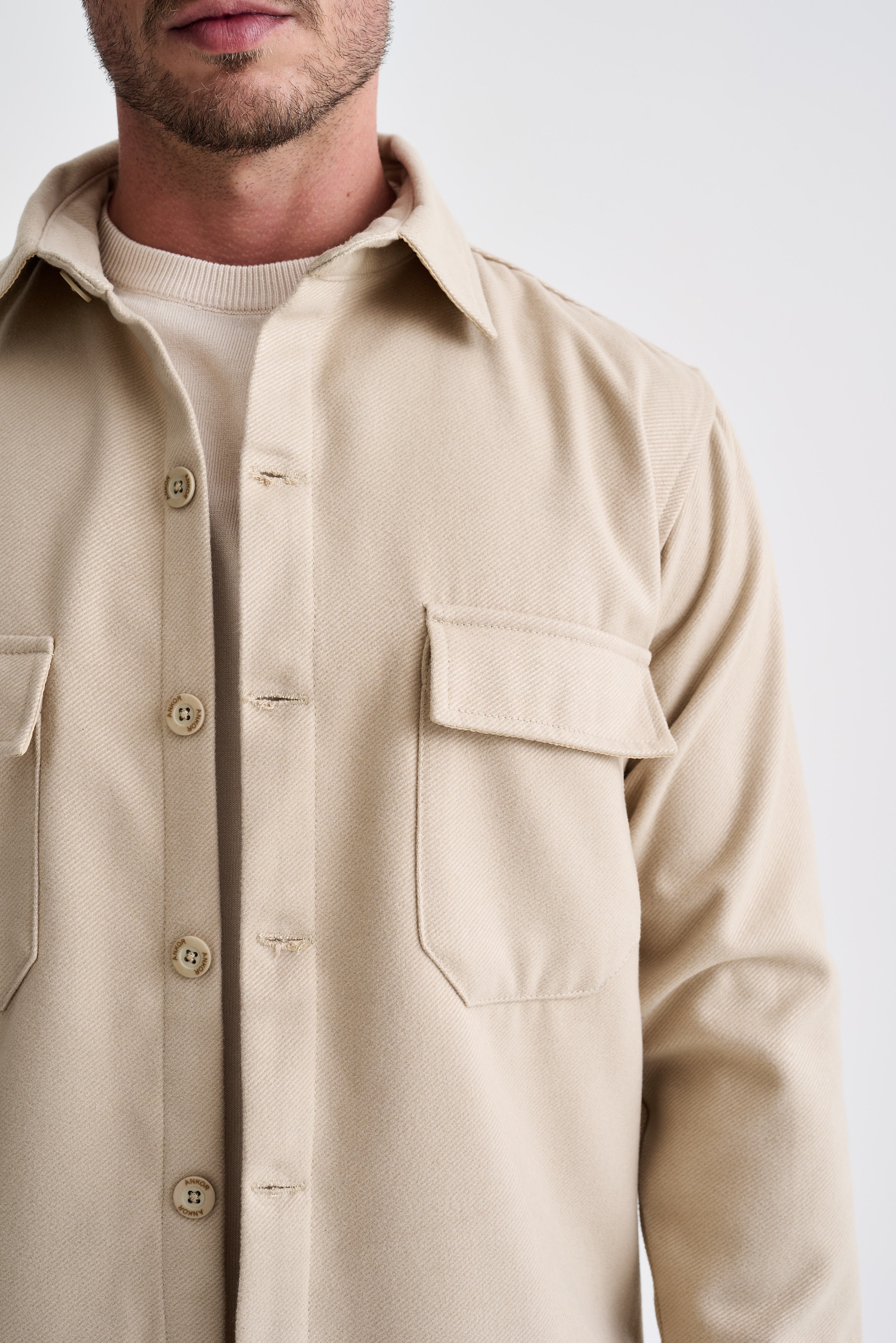 Camisa Lã Twill