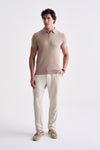 Polo Tricot Zíper Texturizada