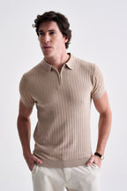 Polo Tricot Zíper Texturizada - Ankor Design
