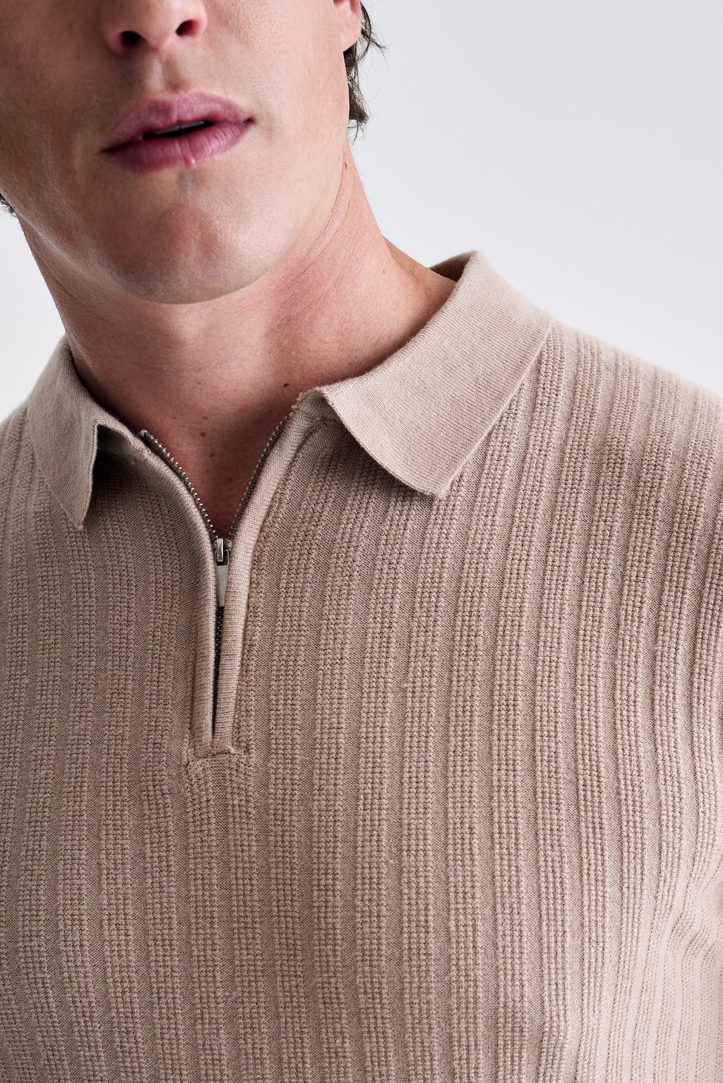 Polo Tricot Zíper Texturizada - Ankor Design