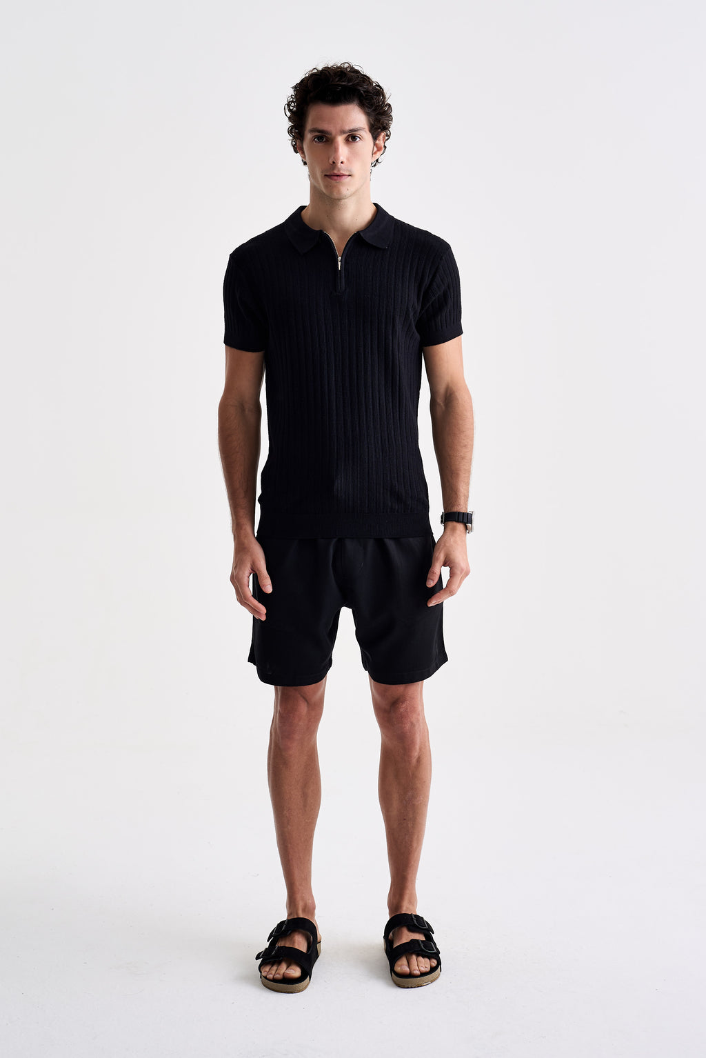 Polo Tricot Zíper Texturizada - Ankor Design