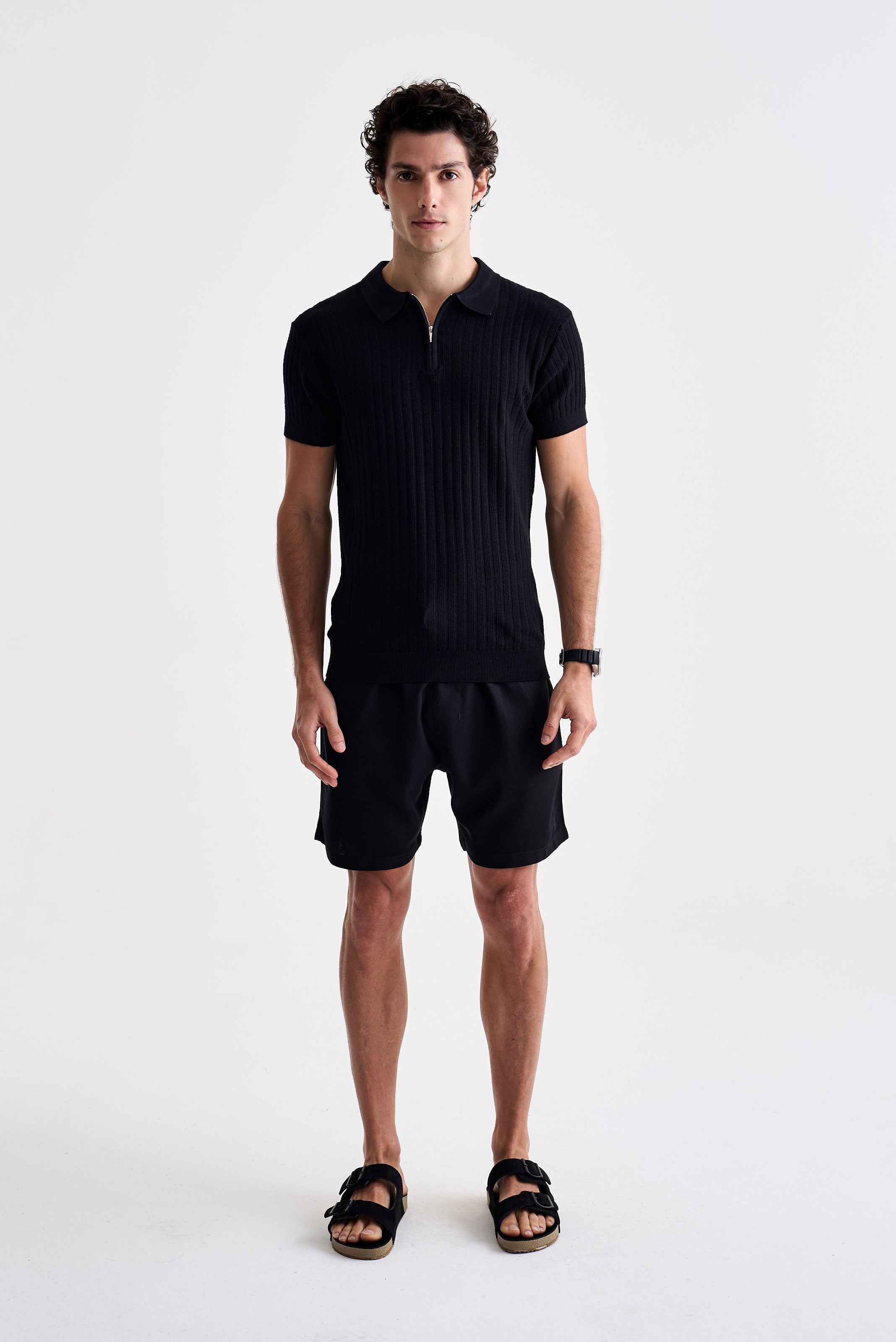 Polo Tricot Zíper Texturizada - Ankor Design
