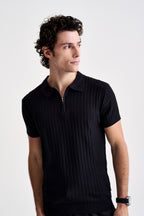 Polo Tricot Zíper Texturizada - Ankor Design