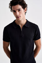 Polo Tricot Zíper Texturizada - Ankor Design