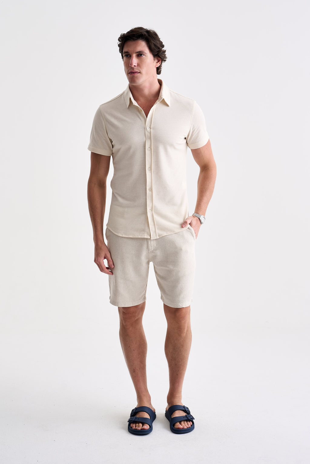 Camisa Micro Texture MC - Ankor Design