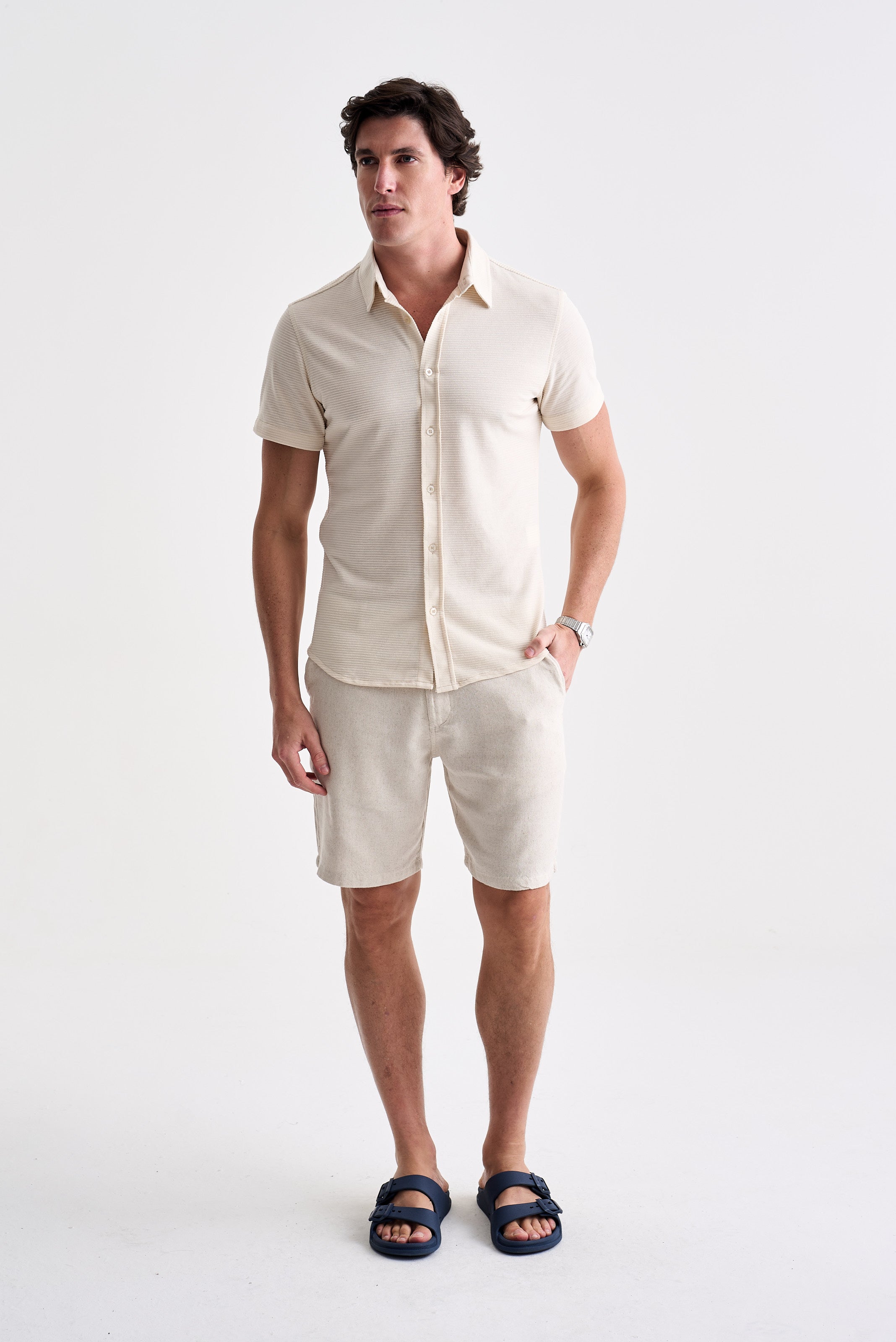 Camisa Micro Texture MC - Ankor Design