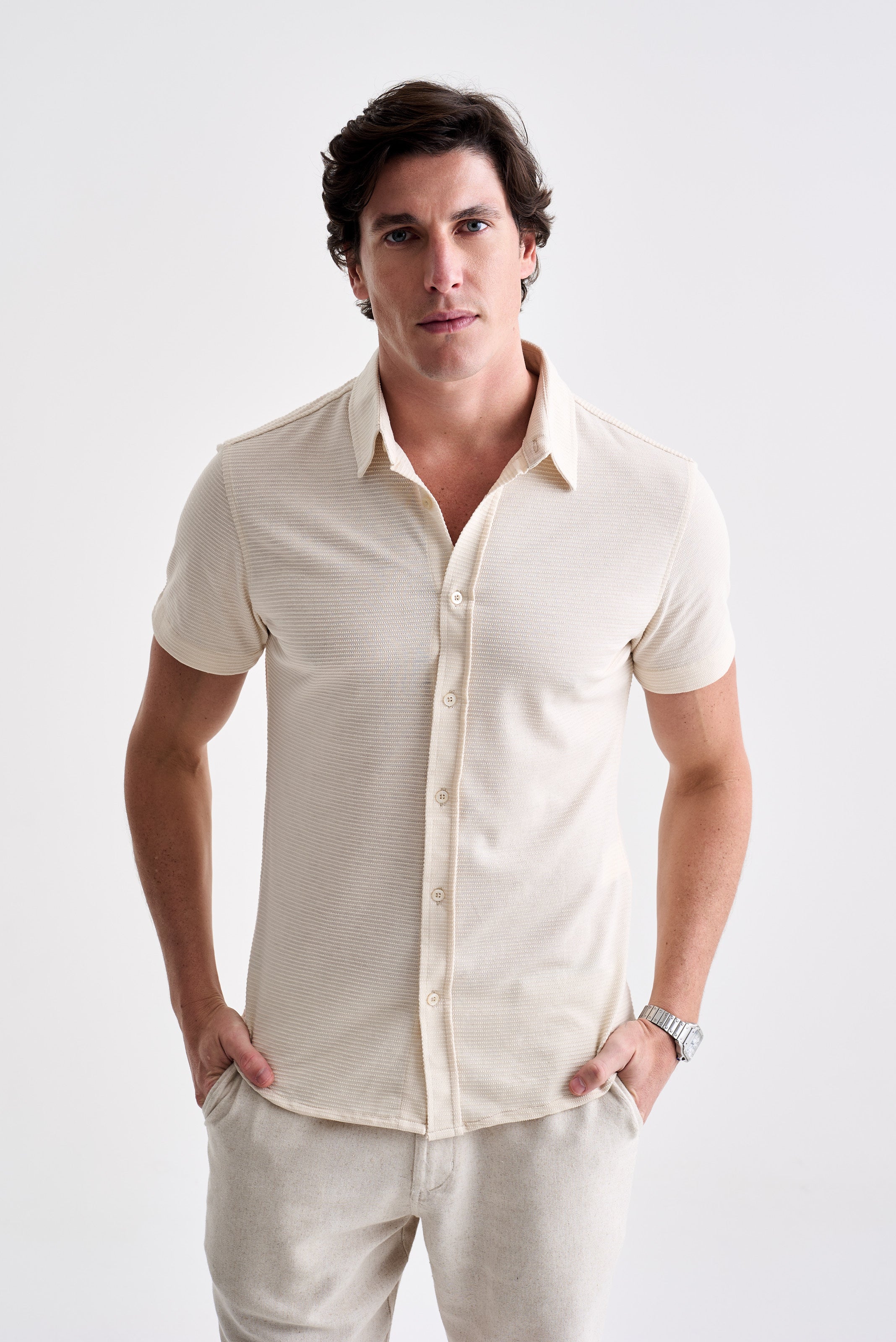 Camisa Micro Texture MC - Ankor Design