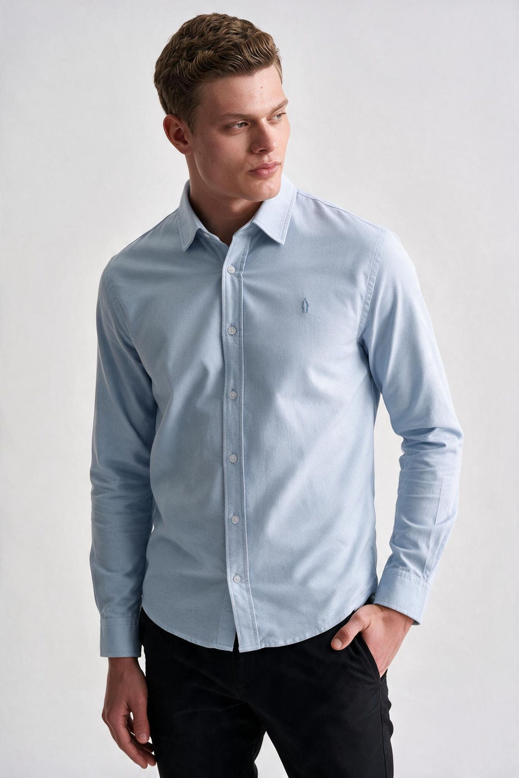 Camisa Oxford Azul Claro - Ankor Design