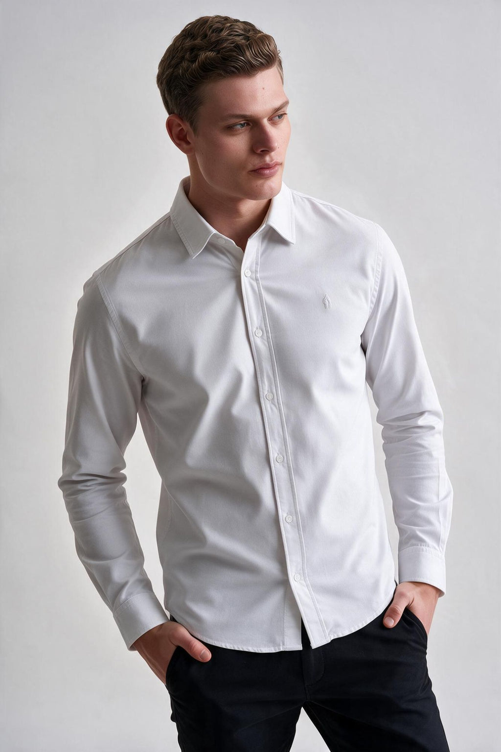 Camisa Oxford Branco - Ankor Design