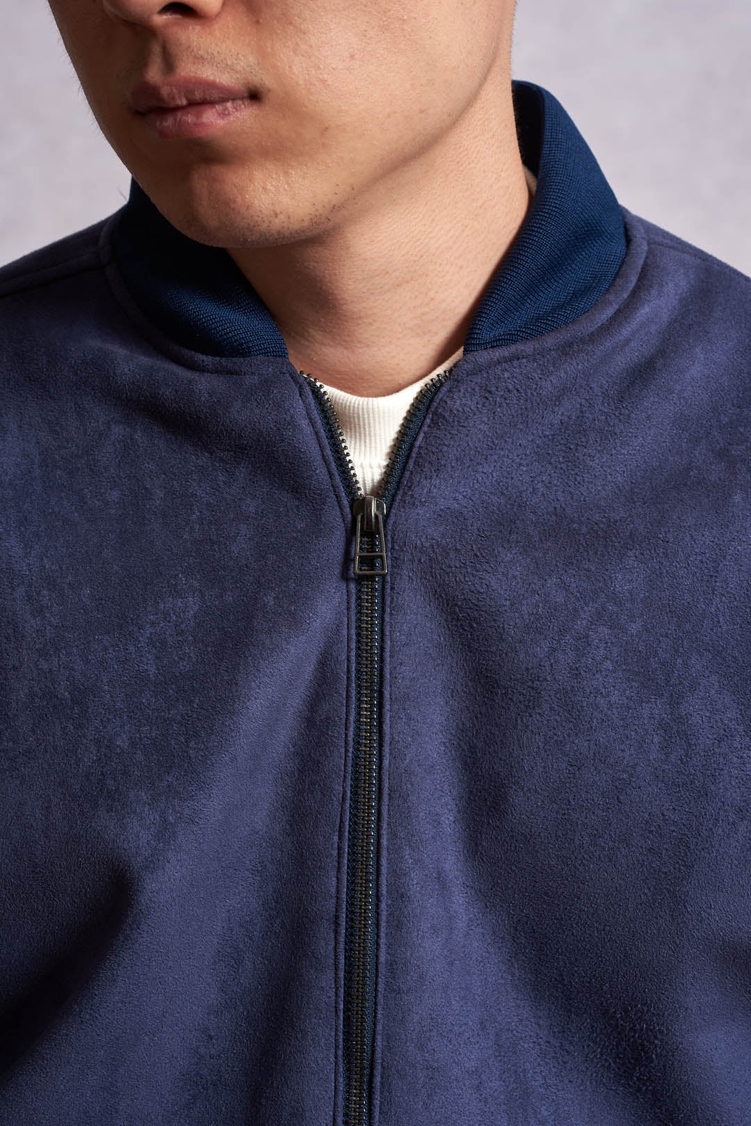 Jaqueta Bomber Suede