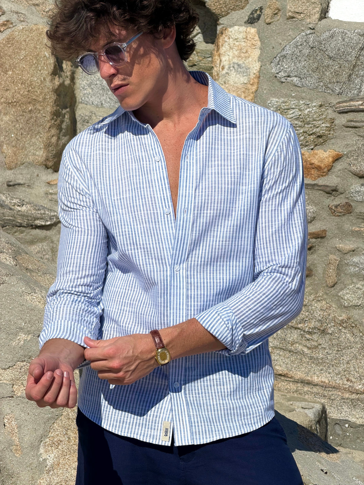 Camisa Stripe ML