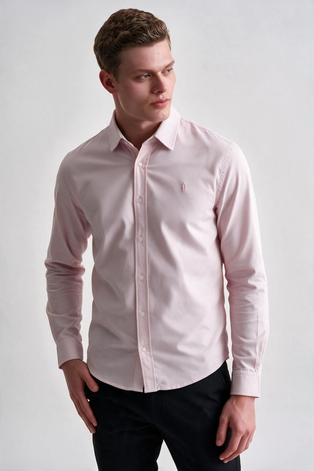 Camisa Oxford Rosa Claro - Ankor Design