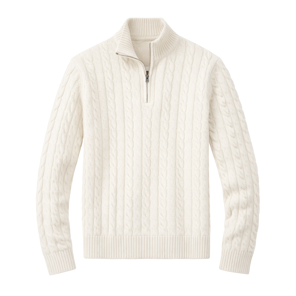 Tricot Cotton Quarter Zíper