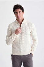 Tricot Cotton Quarter Zíper