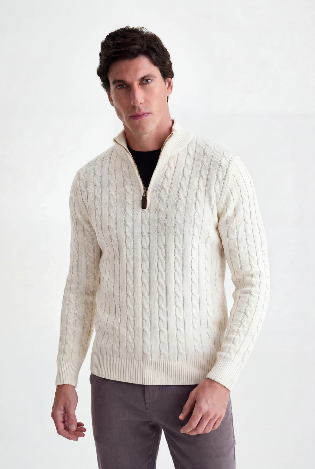 Tricot Cotton Quarter Zíper - Ankor Design