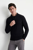 Tricot Cotton Quarter Zíper