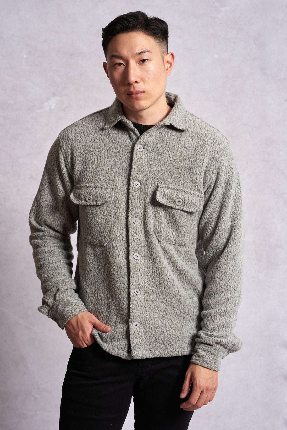 Camisa Sherpa Melange