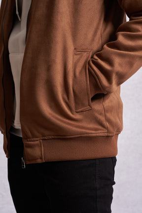 Jaqueta Bomber Suede