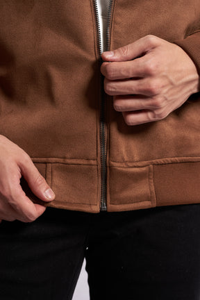 Jaqueta Bomber Suede